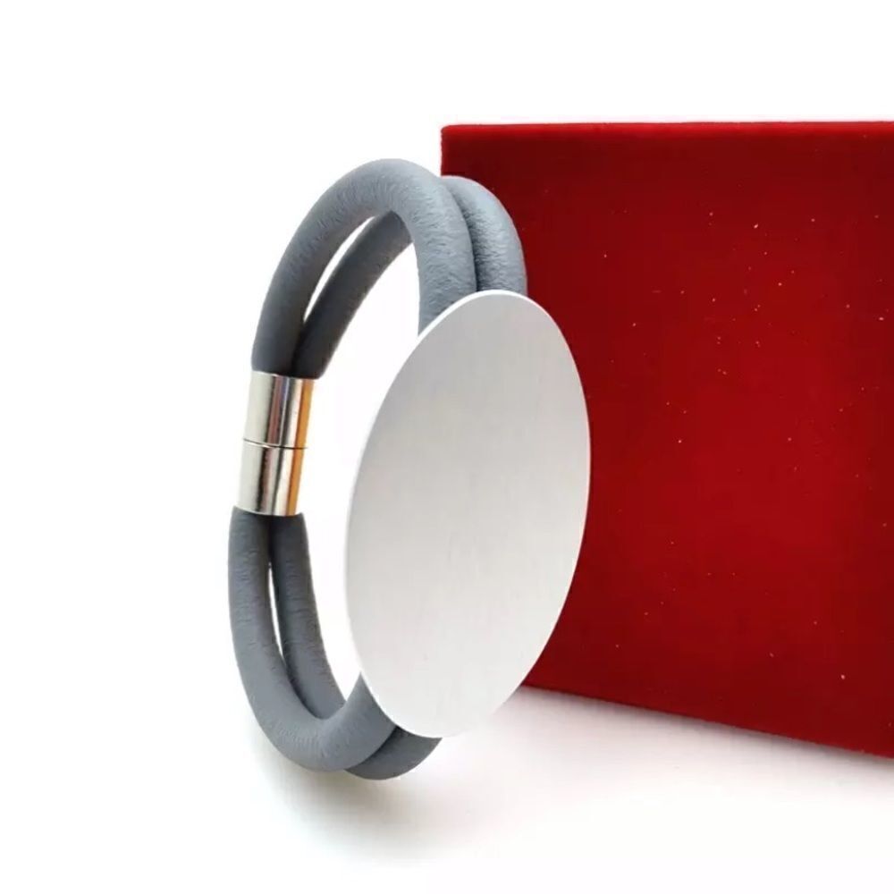 Gray & silver color bracelet